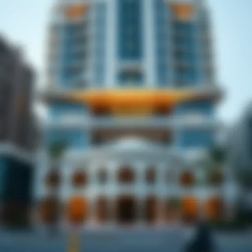 Exterior view of the Al Goze Building showcasing its architectural elegance