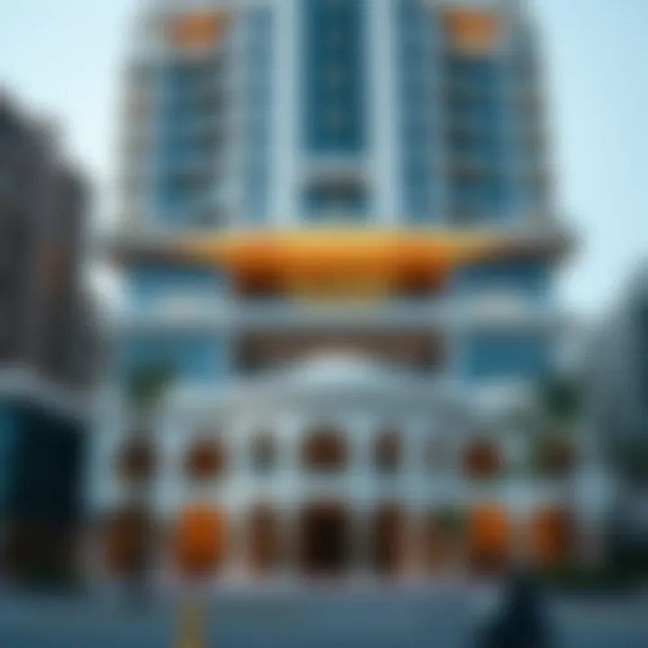 Exterior view of the Al Goze Building showcasing its architectural elegance