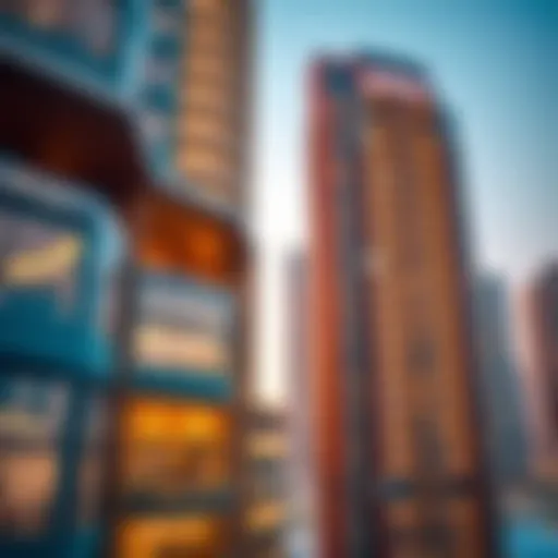 Stunning architectural detail of Burj Views Central Tower