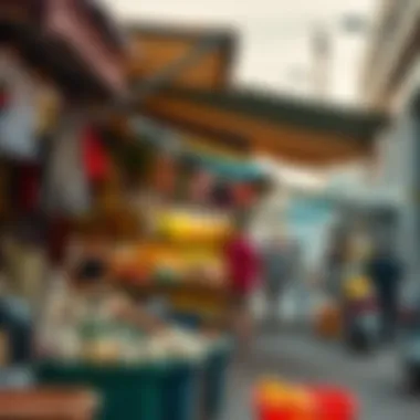 Local Market in RAK Central Vibrant local market in RAK Central featuring various goods and local culture
