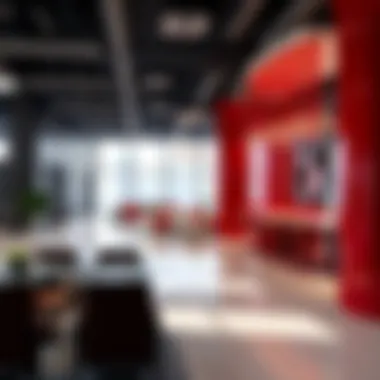 Modern Commercial Spaces Inside the Red Diamond Building Interior view showcasing the modern design and layout of commercial spaces