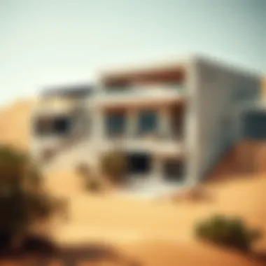 Modern Architecture in Desert Landscapes Modern architecture integrated into desert surroundings