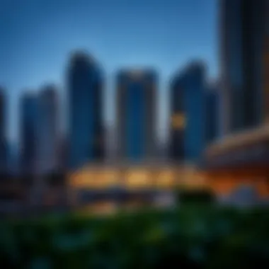 Prime location of St. Regis Dubai Downtown within the city