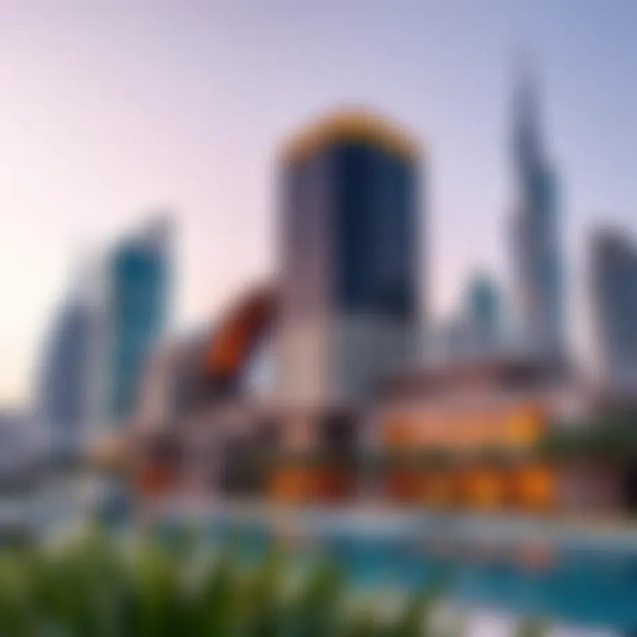 Skyline of Dubai showcasing luxury properties