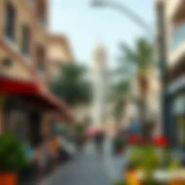 Lifestyle and Community in the Golden Mile Vibrant lifestyle scene with cafes and retail spaces along the Golden Mile