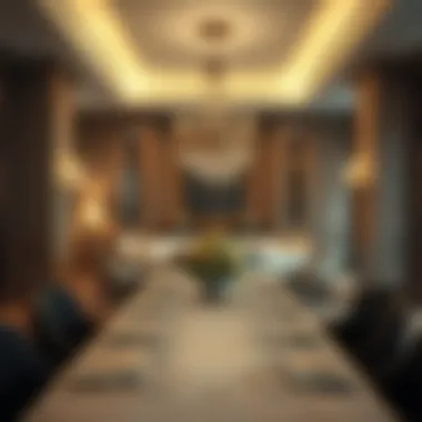 Sophisticated Dining Experience in Residences Dorchester Collection Opulent dining area with fine furnishings