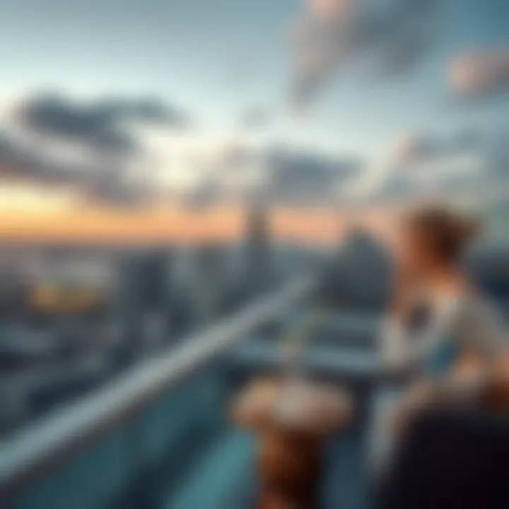 Stunning skyline view from a terrace