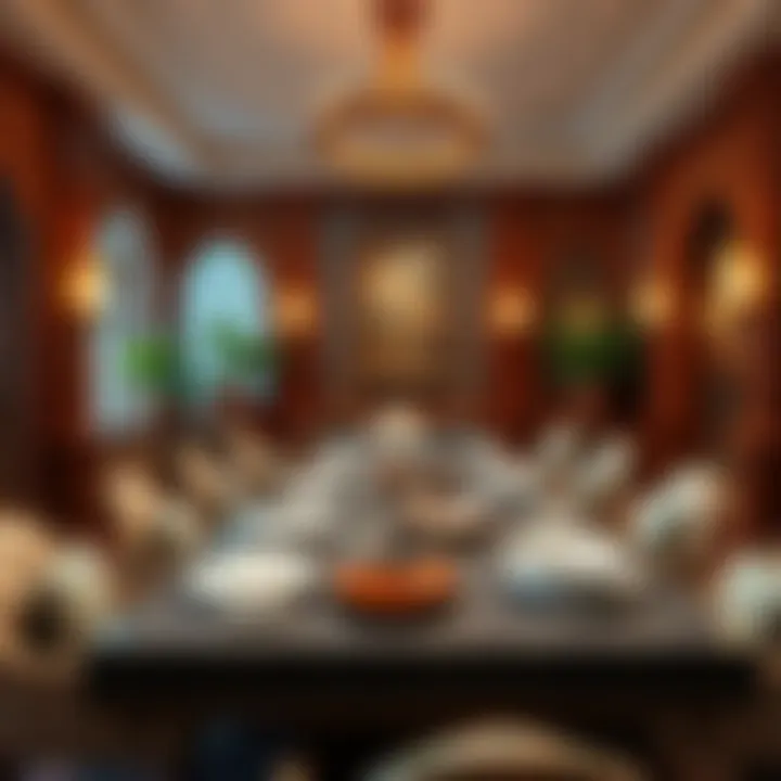 Themed Ramadan dining experience with intricate patterns