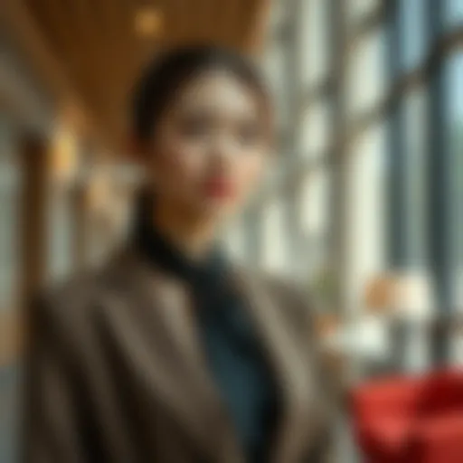 Elegant attire representing professionalism in a corporate setting